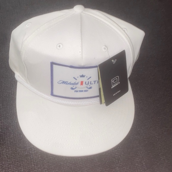 Never worn, white Decky Michelob Ultra PGA Tour 2021 SnapBack hat. - Picture 1 of 6